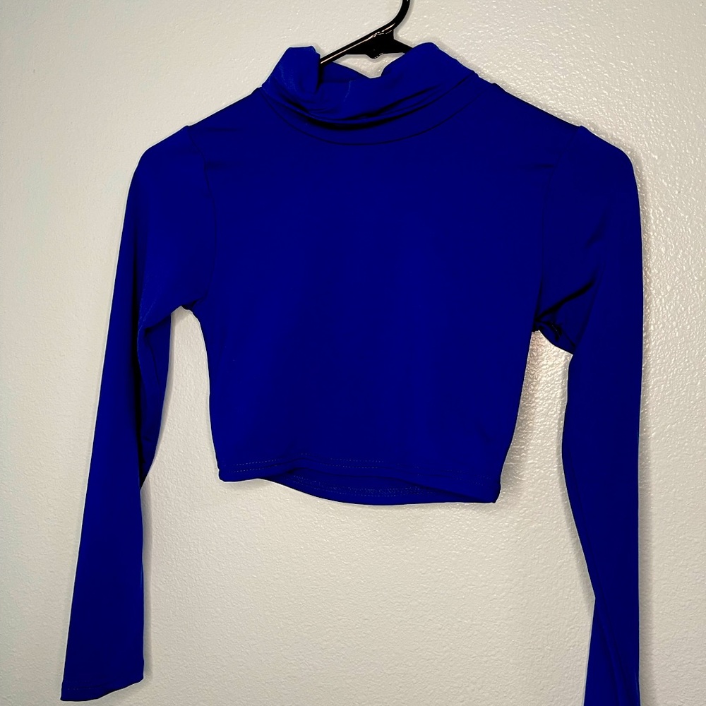 Blue turtleneck Top (small)